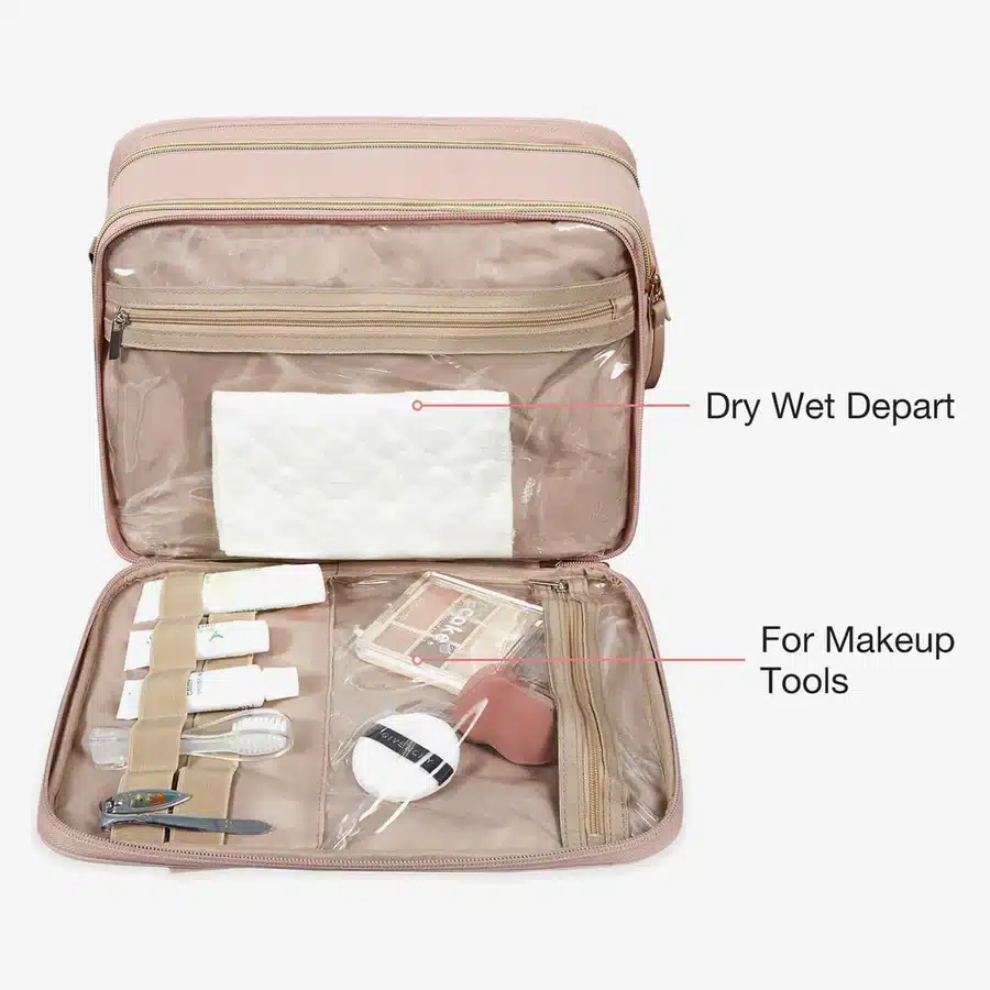 10 Best Makeup Travel Bags Women Swear By for Stylish, Organized Packing 8 BAGSMART Travel Makeup Organizer2