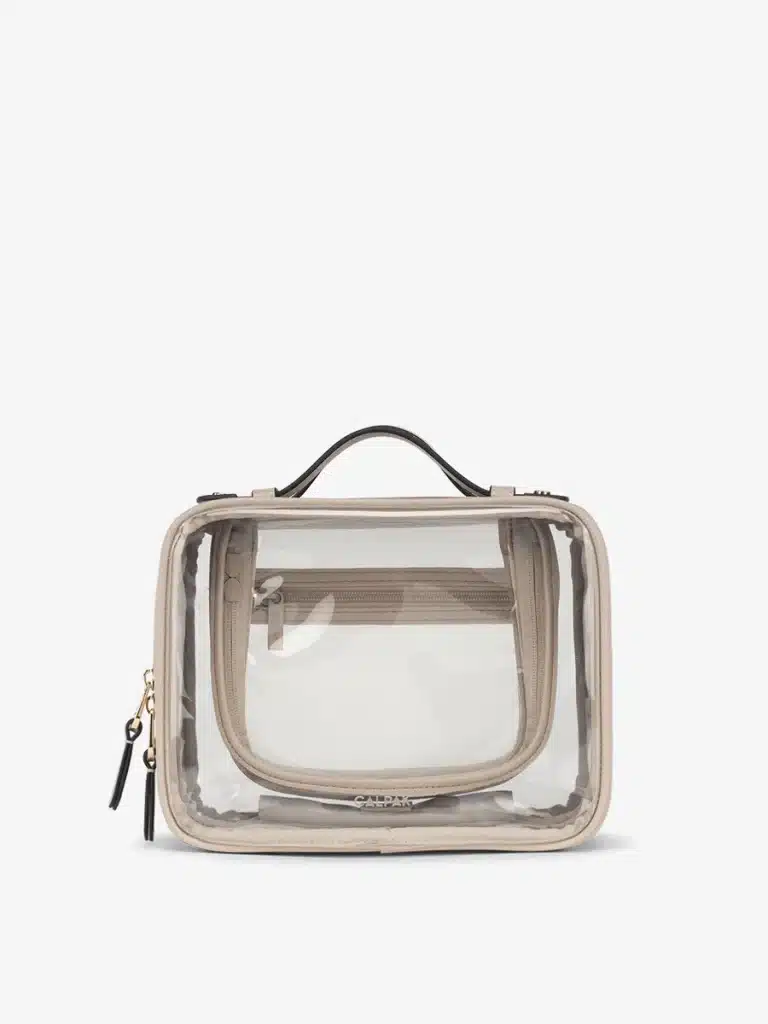 10 Best Makeup Travel Bags Women Swear By for Stylish, Organized Packing 16 Calpak Clear Cosmetics Case