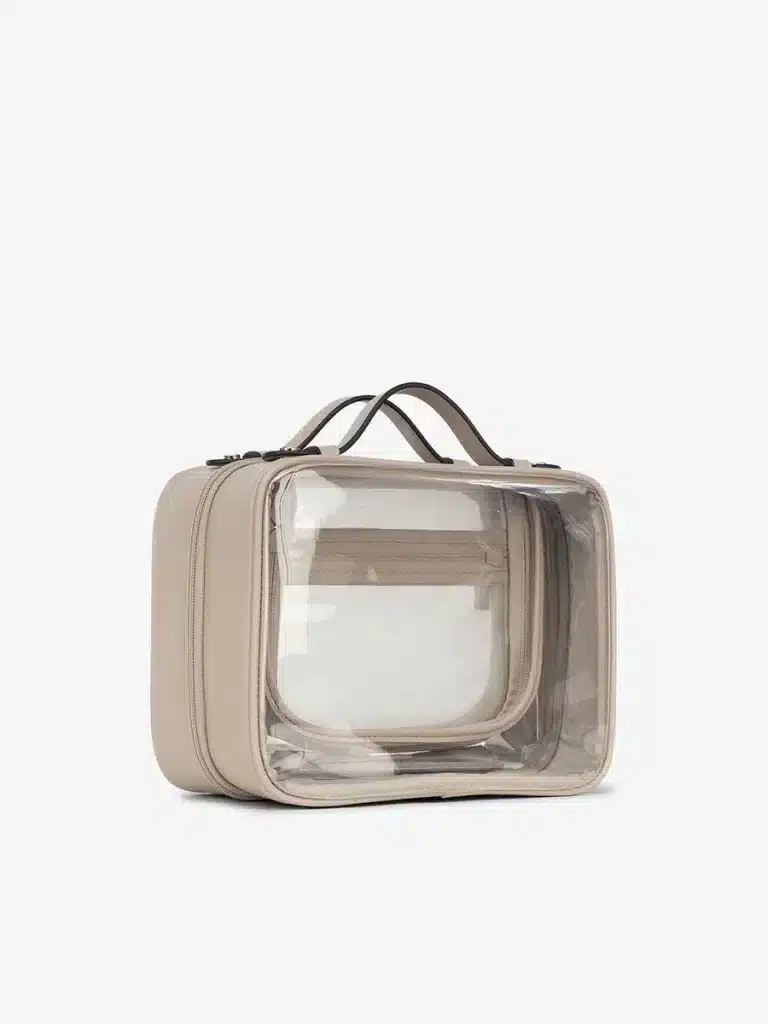 10 Best Makeup Travel Bags Women Swear By for Stylish, Organized Packing 18 Calpak Clear Cosmetics Case3