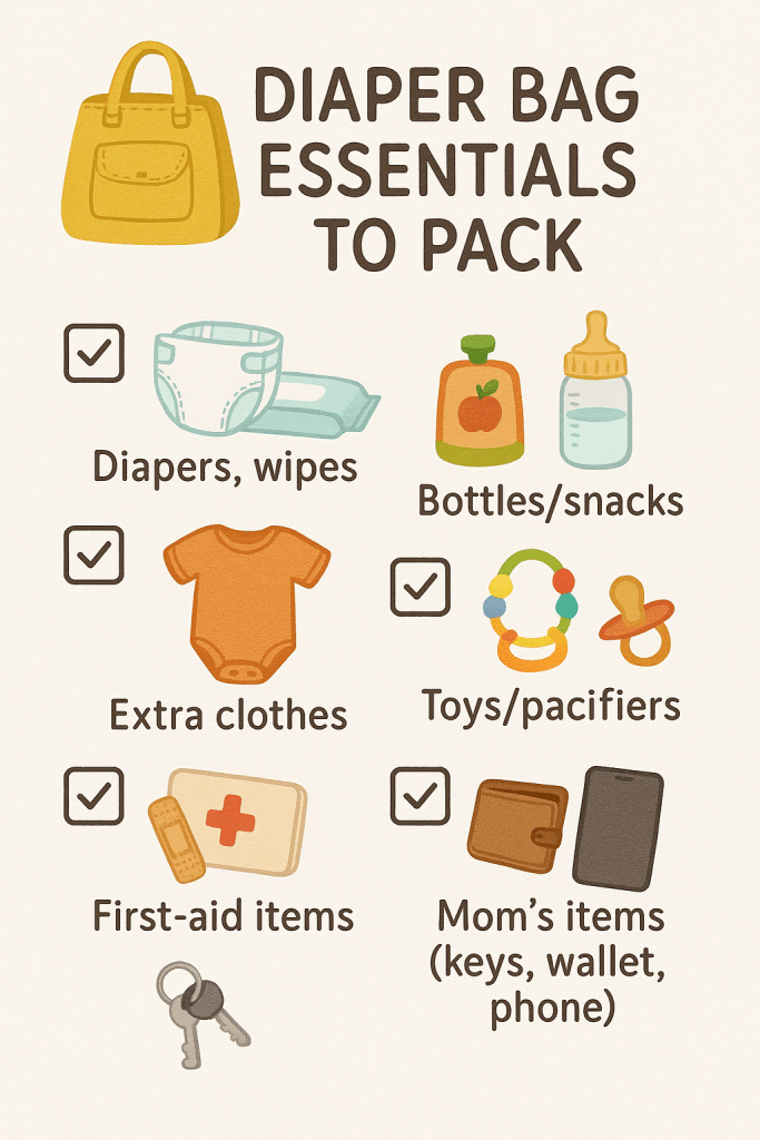 10 Best Diaper Bags Moms Swear By in 2025 (Stylish & Practical) 5 Checklist of essential items to pack inside the best diaper bags for newborns and toddlers