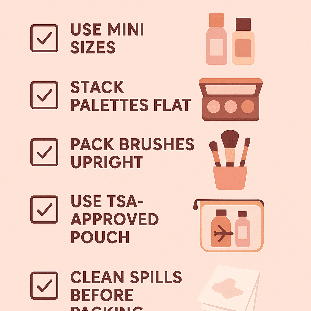 10 Best Makeup Travel Bags Women Swear By for Stylish, Organized Packing 2 Checklist of top packing tips for using the best makeup travel bag while traveling