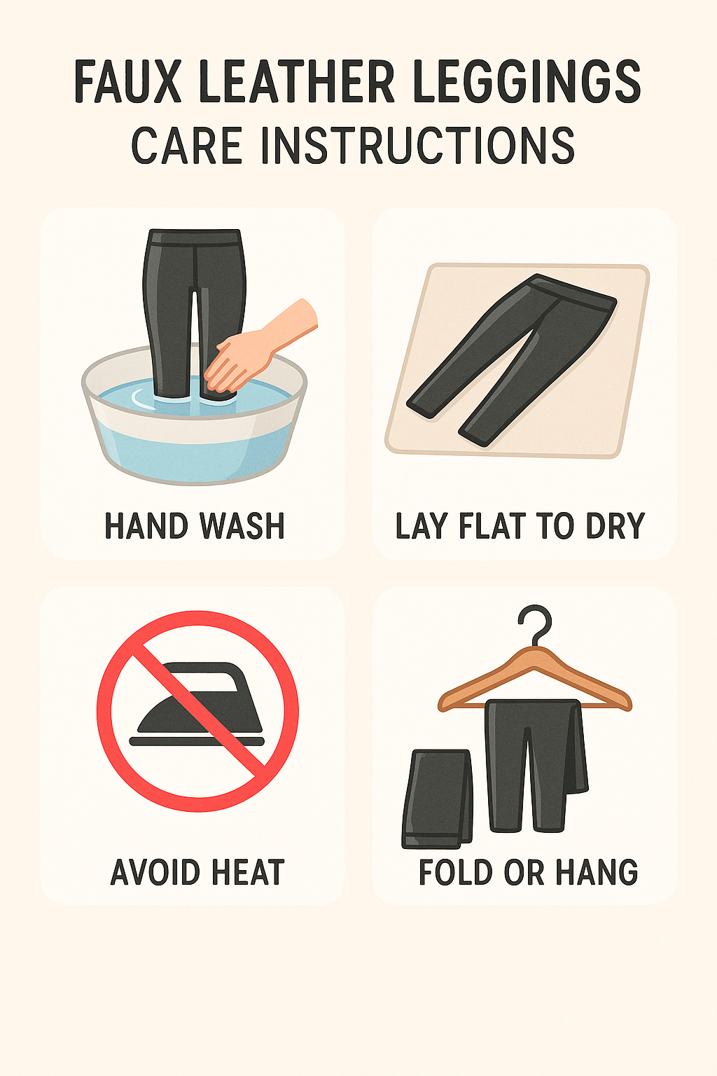 7 Best Faux Leather Leggings for Stylish, Practical Wardrobes 5 Easy care and maintenance tips for the best faux leather leggings
