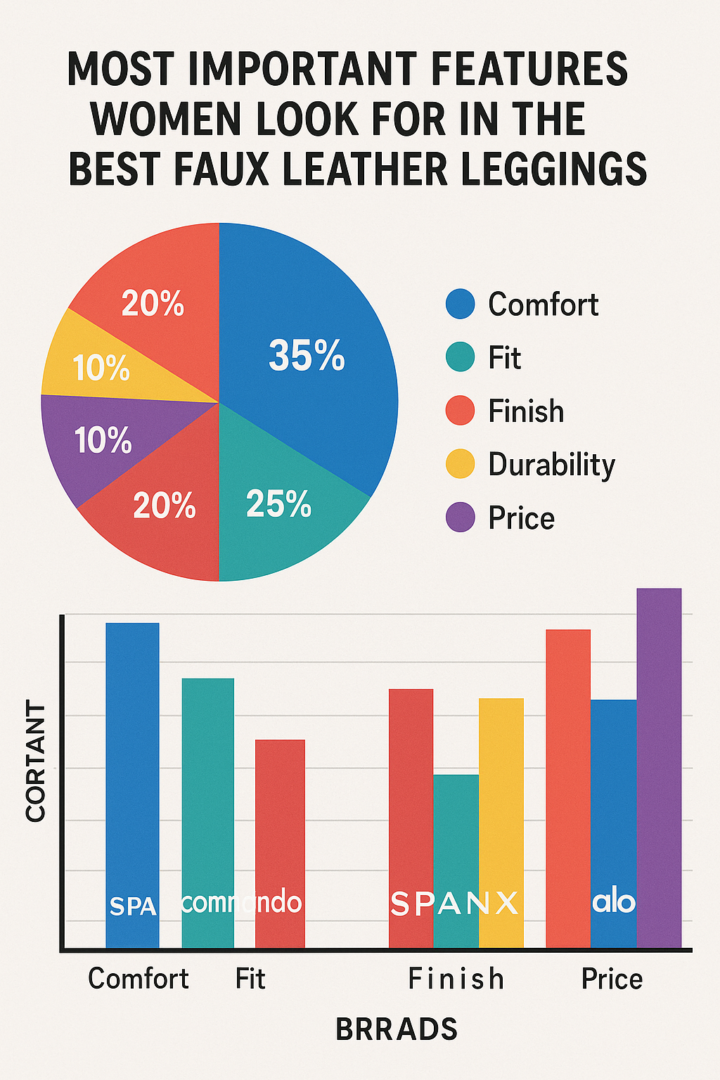 7 Best Faux Leather Leggings for Stylish, Practical Wardrobes 6 Infographic showing key features women value in the best faux leather leggings