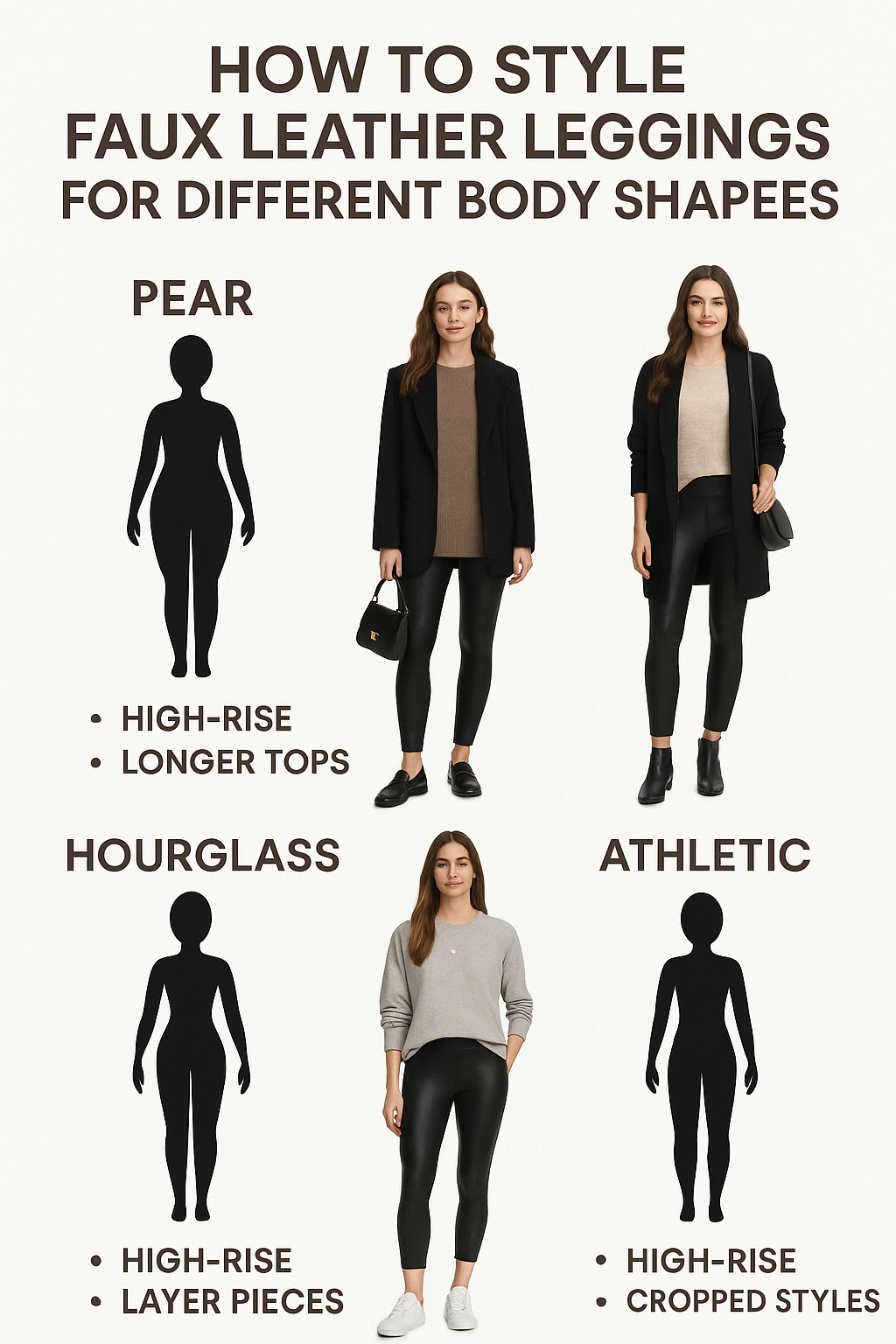 7 Best Faux Leather Leggings for Stylish, Practical Wardrobes 4 Styling guide for the best faux leather leggings to flatter different body shapes