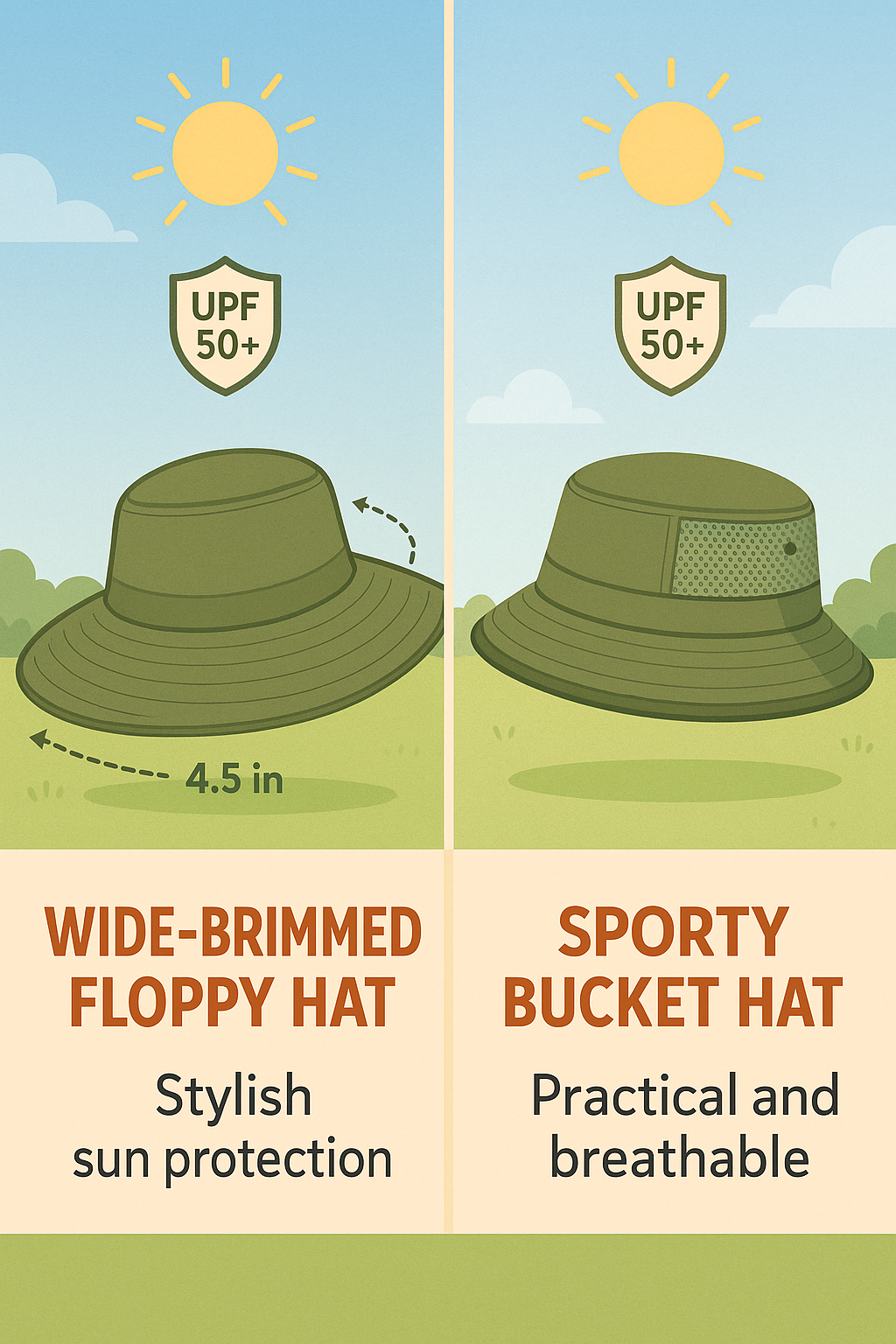 Stylish best hats for sun protection with UPF fabric and wide brims for women