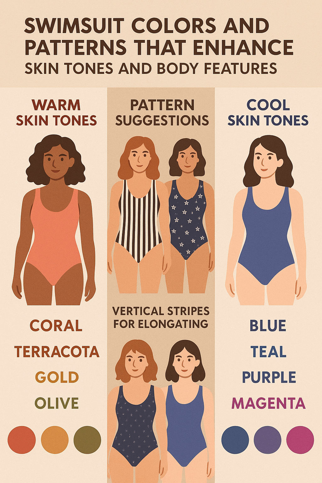Best bathing suits for women colors patterns skin tone guide style tips
