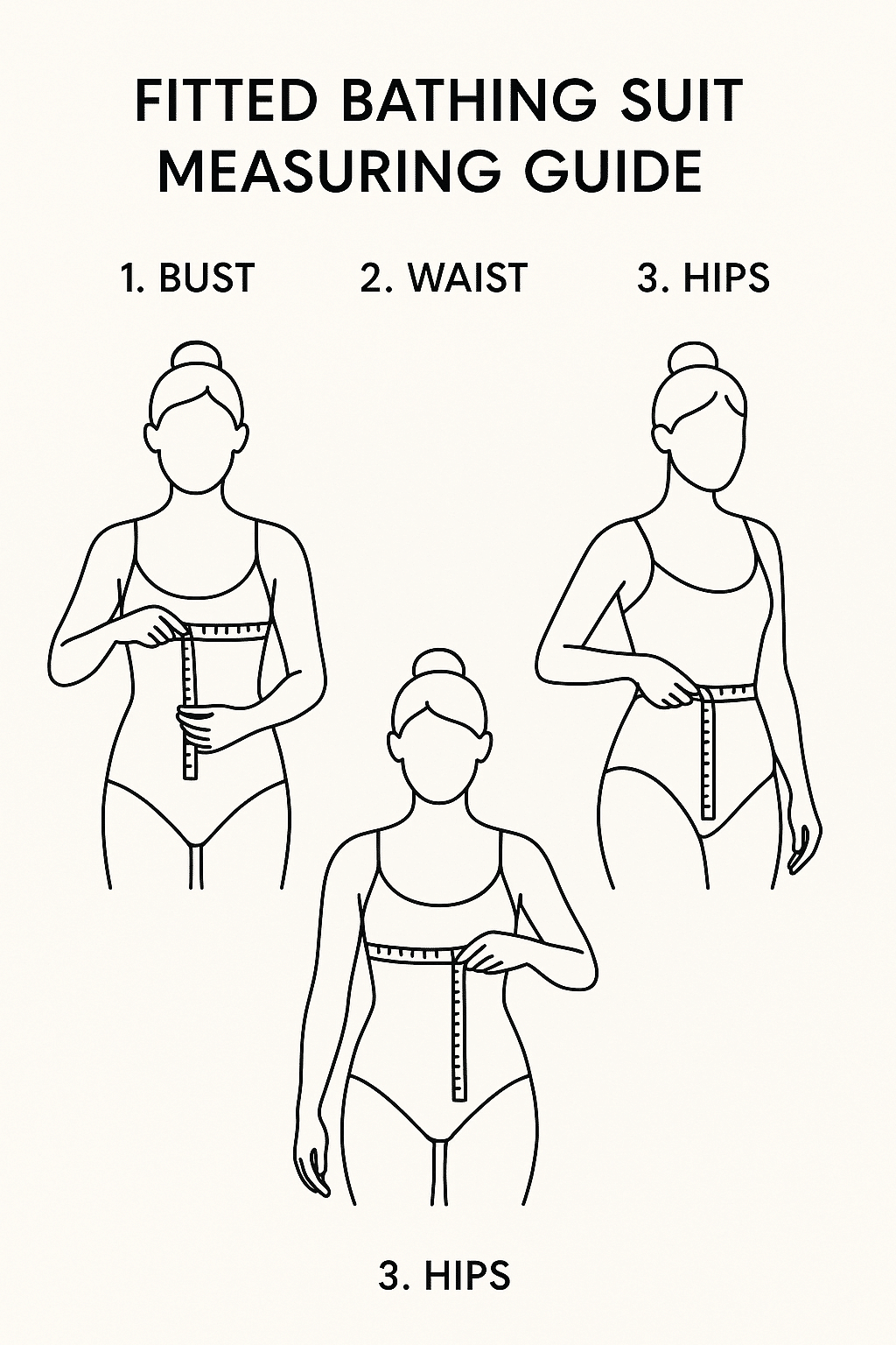 Best bathing suits for women measuring guide bust waist hips perfect fit