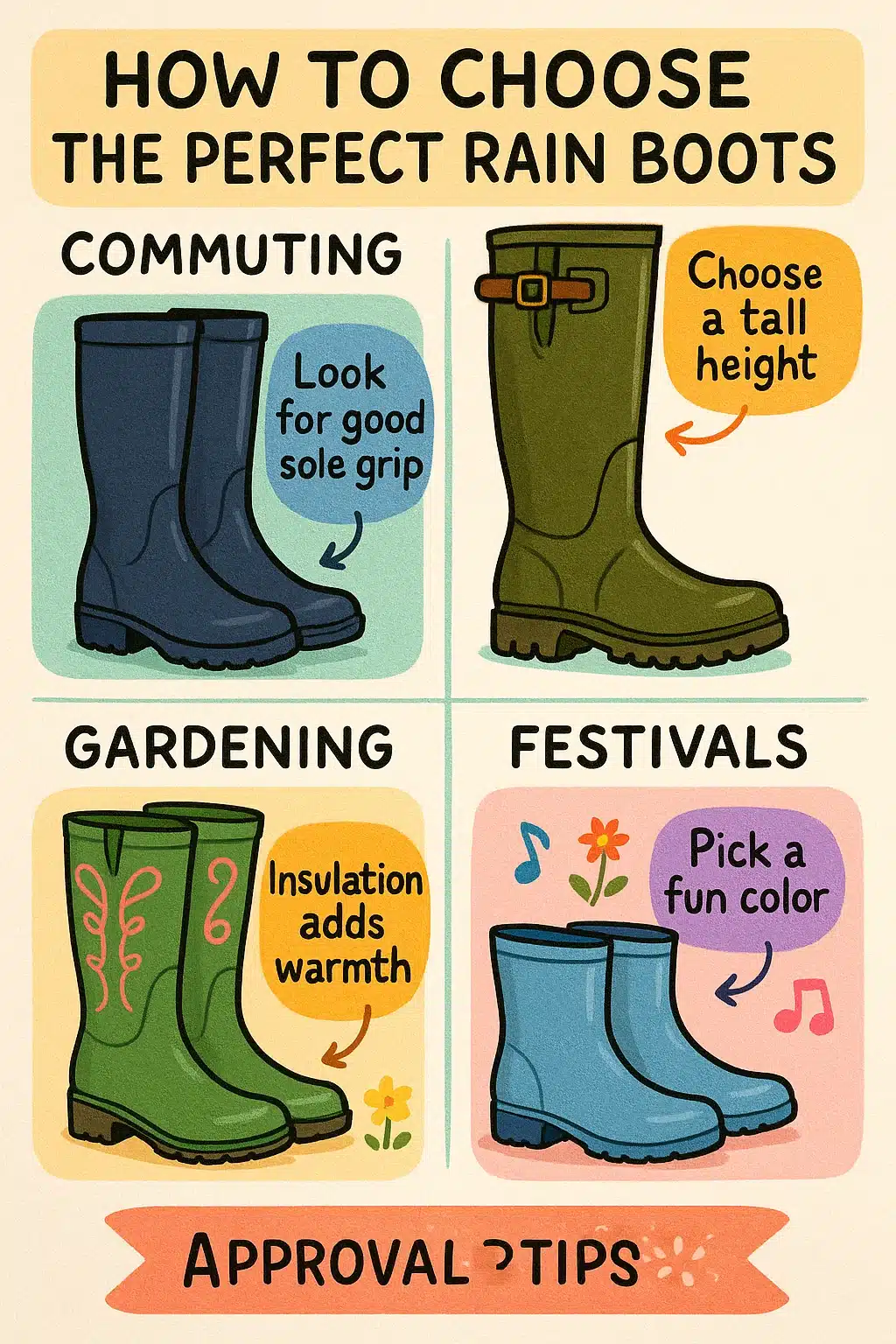 Step by step guide to choosing best rain boots for women for different activities