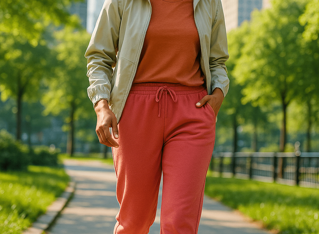 best joggers for women stylish comfortable joggers worn by woman outdoors in urban park