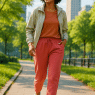 best joggers for women stylish comfortable joggers worn by woman outdoors in urban park