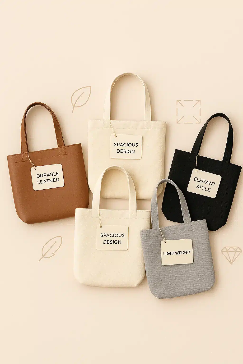 best tote bags for women with labels showing durable eco friendly spacious lightweight and stylish f