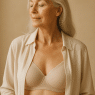 confident older woman wearing best bras for older women symbolizing comfort style and support