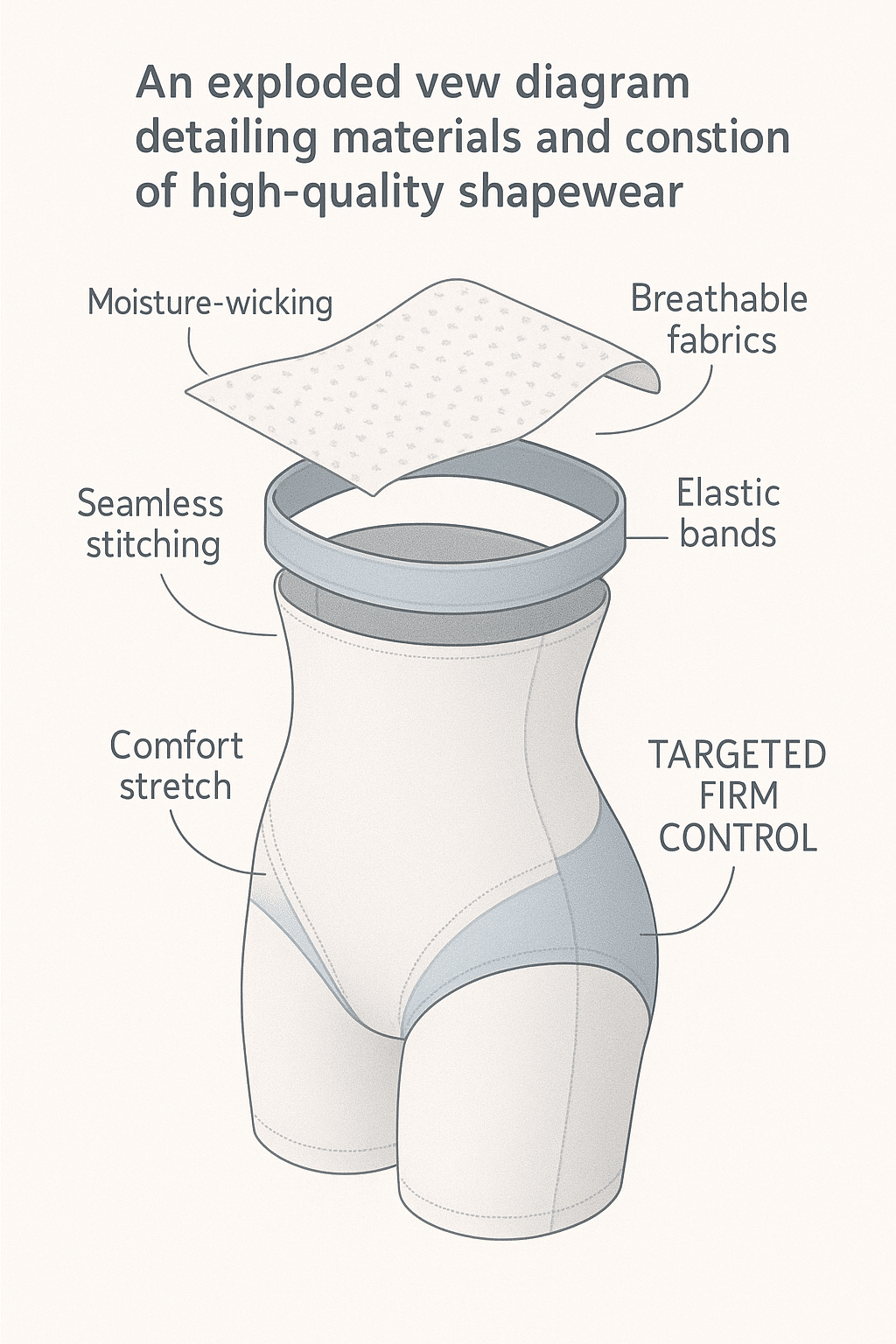 materials and construction details of best shapewear for women fabric and design layers
