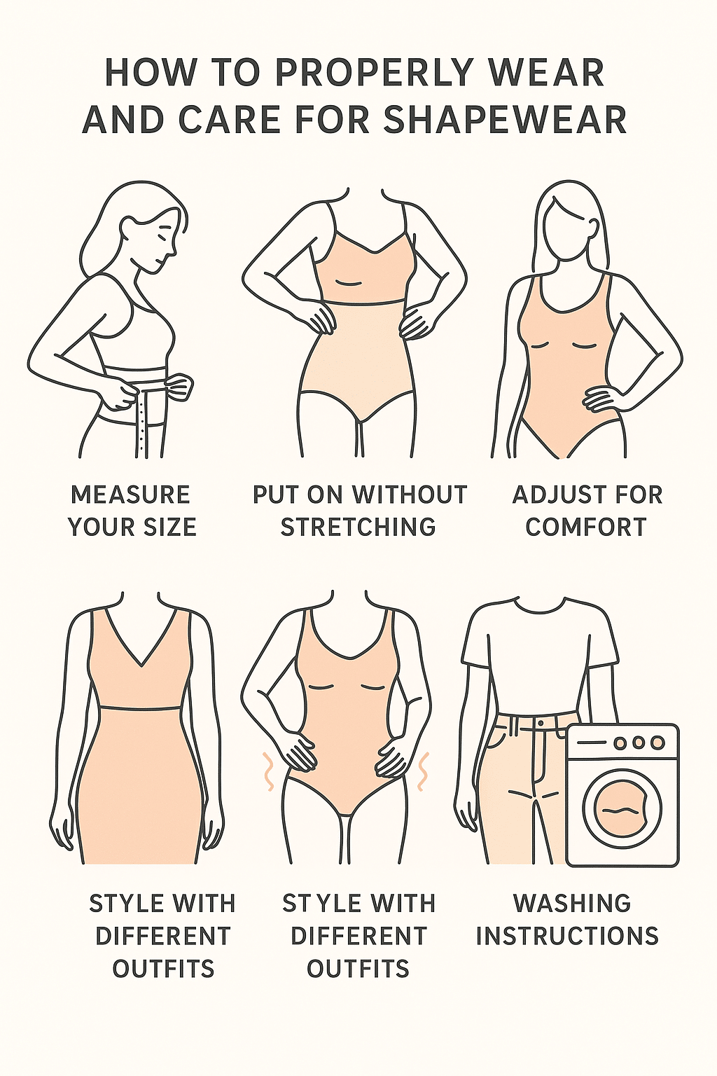 step by step guide on wearing and caring for best shapewear for women
