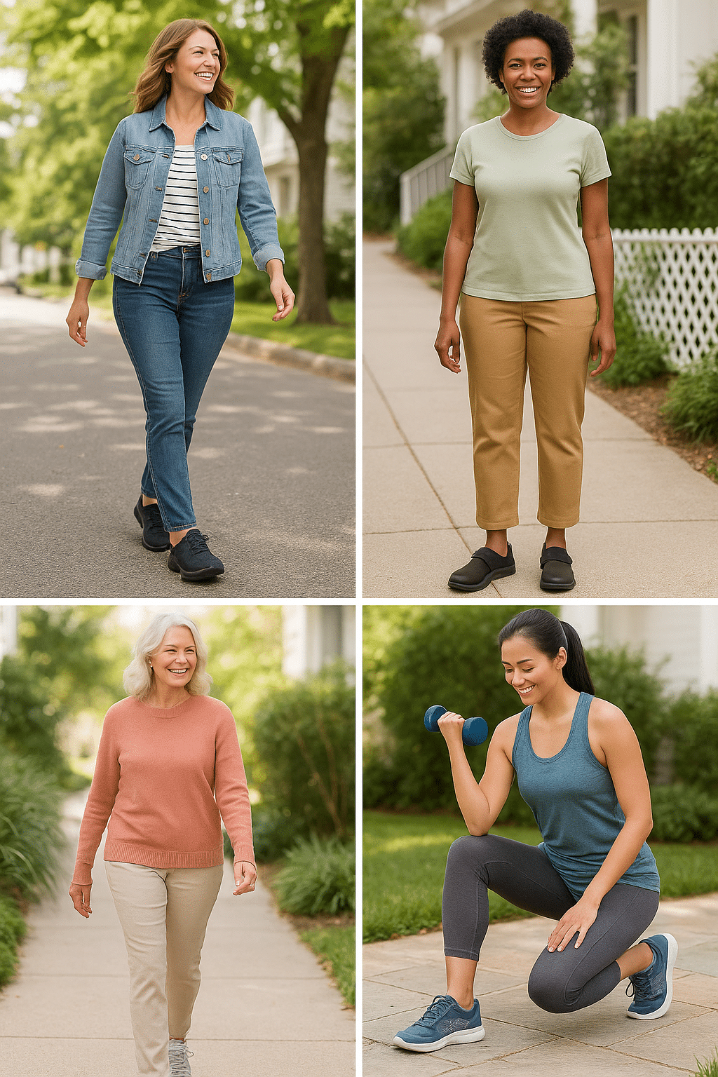 women wearing best shoes for plantar fasciitis for women in active daily lifestyle settings
